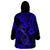 Hawaii Fish Hook Wearable Blanket Hoodie Polynesian Pattern Navy Blue Version LT01 - Polynesian Pride