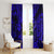 Hawaii Fish Hook Window Curtain Polynesian Pattern Navy Blue Version LT01 - Polynesian Pride