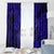 Hawaii Fish Hook Window Curtain Polynesian Pattern Navy Blue Version LT01 - Polynesian Pride