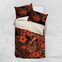 Hawaii Fish Hook Bedding Set Polynesian Pattern Orange Version LT01 US Twin 172cm x 218cm Orange - Polynesian Pride