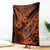 Hawaii Fish Hook Blanket Polynesian Pattern Orange Version LT01