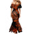 Hawaii Fish Hook Mermaid Dress Polynesian Pattern Orange Version LT01 - Polynesian Pride