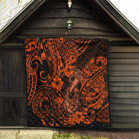Hawaii Fish Hook Quilt Polynesian Pattern Orange Version LT01 - Polynesian Pride