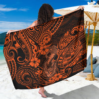 Hawaii Fish Hook Sarong Polynesian Pattern Orange Version LT01 One Size 44 x 66 inches Orange - Polynesian Pride