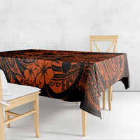 Hawaii Fish Hook Tablecloth Polynesian Pattern Orange Version LT01 - Polynesian Pride