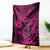 Hawaii Fish Hook Blanket Hibiscus Hawaii Tribal Tattoo Pink Version LT01 Pink - Polynesian Pride