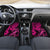 Hawaii Fish Hook Car Mats Hibiscus Hawaii Tribal Tattoo Pink Version LT01 - Polynesian Pride