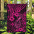 Hawaii Fish Hook Garden Flag Hibiscus Hawaii Tribal Tattoo Pink Version LT01 Garden Flag Pink - Polynesian Pride