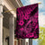 Hawaii Fish Hook Garden Flag Hibiscus Hawaii Tribal Tattoo Pink Version LT01 House Flag Pink - Polynesian Pride