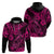 Hawaii Fish Hook Hoodie Hibiscus Hawaii Tribal Tattoo Pink Version LT01 - Polynesian Pride