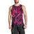 Hawaii Fish Hook Men Tank Top Hibiscus Hawaii Tribal Tattoo Pink Version LT01 - Polynesian Pride