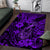 Hawaii Fish Hook Area Rug Hibiscus Hawaii Tribal Tattoo Purple Version LT01 Purple - Polynesian Pride