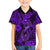 Hawaii Fish Hook Family Matching Puletasi Dress and Hawaiian Shirt Hibiscus Hawaii Tribal Tattoo Purple Version LT01 Son's Shirt Purple - Polynesian Pride