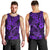 Hawaii Fish Hook Men Tank Top Hibiscus Hawaii Tribal Tattoo Purple Version LT01 - Polynesian Pride