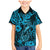 Hawaii Fish Hook Family Matching Mermaid Dress and Hawaiian Shirt Hibiscus Hawaii Tribal Tattoo Sky Blue Version LT01 Son's Shirt Blue - Polynesian Pride