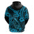 Hawaii Fish Hook Hoodie Hibiscus Hawaii Tribal Tattoo Sky Blue Version LT01 - Polynesian Pride