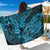 Hawaii Fish Hook Sarong Hibiscus Hawaii Tribal Tattoo Sky Blue Version LT01 One Size 44 x 66 inches Blue - Polynesian Pride