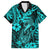 Hawaii Fish Hook Hawaiian Shirt Hibiscus Hawaii Tribal Tattoo Turquoise Version LT01 Turquoise - Polynesian Pride