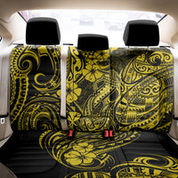 Hawaii Fish Hook Back Car Seat Cover Hibiscus Hawaii Tribal Tattoo Yellow Version LT01 - Polynesian Pride