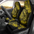 Hawaii Fish Hook Car Seat Cover Hibiscus Hawaii Tribal Tattoo Yellow Version LT01 - Polynesian Pride