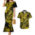 Hawaii Fish Hook Couples Matching Mermaid Dress and Hawaiian Shirt Hibiscus Hawaii Tribal Tattoo Yellow Version LT01 Yellow - Polynesian Pride