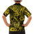 Hawaii Fish Hook Family Matching Mermaid Dress and Hawaiian Shirt Hibiscus Hawaii Tribal Tattoo Yellow Version LT01 - Polynesian Pride