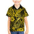 Hawaii Fish Hook Family Matching Mermaid Dress and Hawaiian Shirt Hibiscus Hawaii Tribal Tattoo Yellow Version LT01 Son's Shirt Yellow - Polynesian Pride