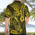 Hawaii Fish Hook Hawaiian Shirt Hibiscus Hawaii Tribal Tattoo Yellow Version LT01 - Polynesian Pride