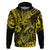 Hawaii Fish Hook Hoodie Hibiscus Hawaii Tribal Tattoo Yellow Version LT01 Pullover Hoodie Yellow - Polynesian Pride