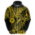 Hawaii Fish Hook Hoodie Hibiscus Hawaii Tribal Tattoo Yellow Version LT01 - Polynesian Pride