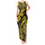 Hawaii Fish Hook Tank Maxi Dress Hibiscus Hawaii Tribal Tattoo Yellow Version LT01 Women Yellow - Polynesian Pride