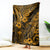 Hawaii King Kamehameha Blanket Polynesian Pattern Gold Version LT01 Gold - Polynesian Pride