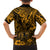 Hawaii King Kamehameha Family Matching Puletasi Dress and Hawaiian Shirt Polynesian Pattern Gold Version LT01 - Polynesian Pride