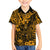 Hawaii King Kamehameha Family Matching Puletasi Dress and Hawaiian Shirt Polynesian Pattern Gold Version LT01 Son's Shirt Gold - Polynesian Pride