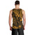 Hawaii King Kamehameha Men Tank Top Polynesian Pattern Gold Version LT01 - Polynesian Pride