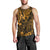 Hawaii King Kamehameha Men Tank Top Polynesian Pattern Gold Version LT01 - Polynesian Pride