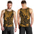 Hawaii King Kamehameha Men Tank Top Polynesian Pattern Gold Version LT01 - Polynesian Pride