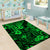 Hawaii King Kamehameha Area Rug Polynesian Pattern Green Version LT01 - Polynesian Pride