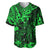 Hawaii King Kamehameha Baseball Jersey Polynesian Pattern Green Version LT01 Green - Polynesian Pride