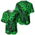 Hawaii King Kamehameha Baseball Jersey Polynesian Pattern Green Version LT01 - Polynesian Pride