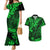 Hawaii King Kamehameha Couples Matching Mermaid Dress and Hawaiian Shirt Polynesian Pattern Green Version LT01 Green - Polynesian Pride