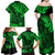 Hawaii King Kamehameha Family Matching Off Shoulder Maxi Dress and Hawaiian Shirt Polynesian Pattern Green Version LT01 - Polynesian Pride