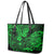 Hawaii King Kamehameha Leather Tote Bag Polynesian Pattern Green Version LT01 - Polynesian Pride