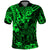 Hawaii King Kamehameha Polo Shirt Polynesian Pattern Green Version LT01 Green - Polynesian Pride