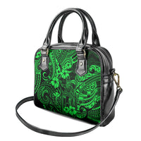 Hawaii King Kamehameha Shoulder Handbag Polynesian Pattern Green Version LT01 - Polynesian Pride