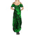 Hawaii King Kamehameha Summer Maxi Dress Polynesian Pattern Green Version LT01 - Polynesian Pride