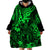 Hawaii King Kamehameha Wearable Blanket Hoodie Polynesian Pattern Green Version LT01 - Polynesian Pride