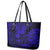 Hawaii King Kamehameha Leather Tote Bag Polynesian Pattern Navy Blue Version LT01 - Polynesian Pride