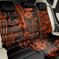 Hawaii King Kamehameha Back Car Seat Cover Polynesian Pattern Orange Version LT01 - Polynesian Pride