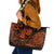 Hawaii King Kamehameha Leather Tote Bag Polynesian Pattern Orange Version LT01 Orange - Polynesian Pride